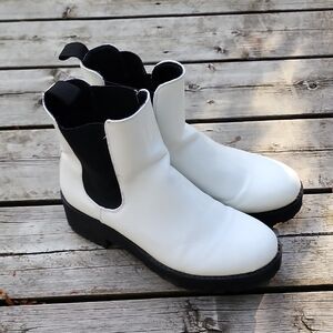 Combat Boots 8,5 Black And White